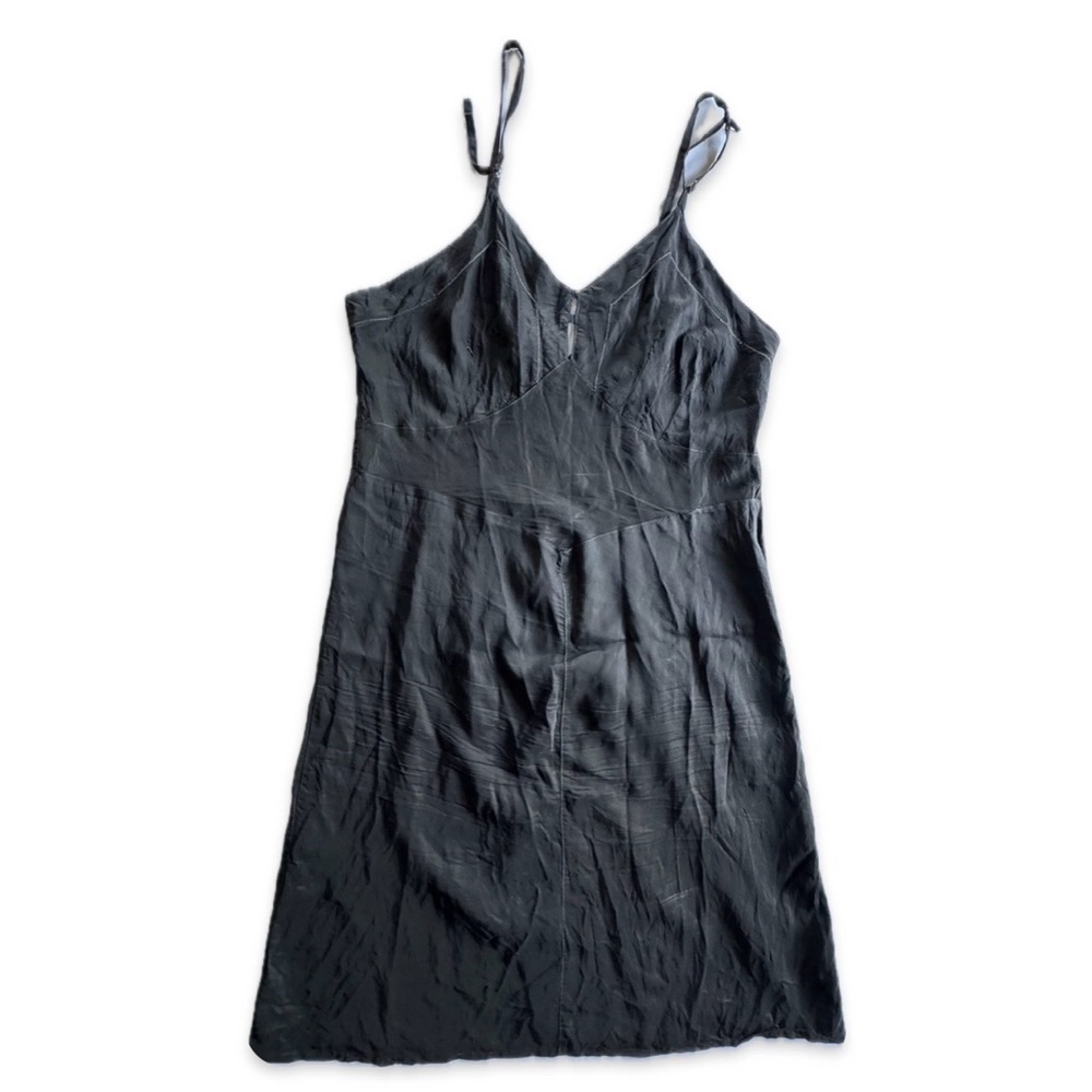 Sexy Pace-Maker Vintage Flirty Women’s Delicate Black Slip Dress 1940’s